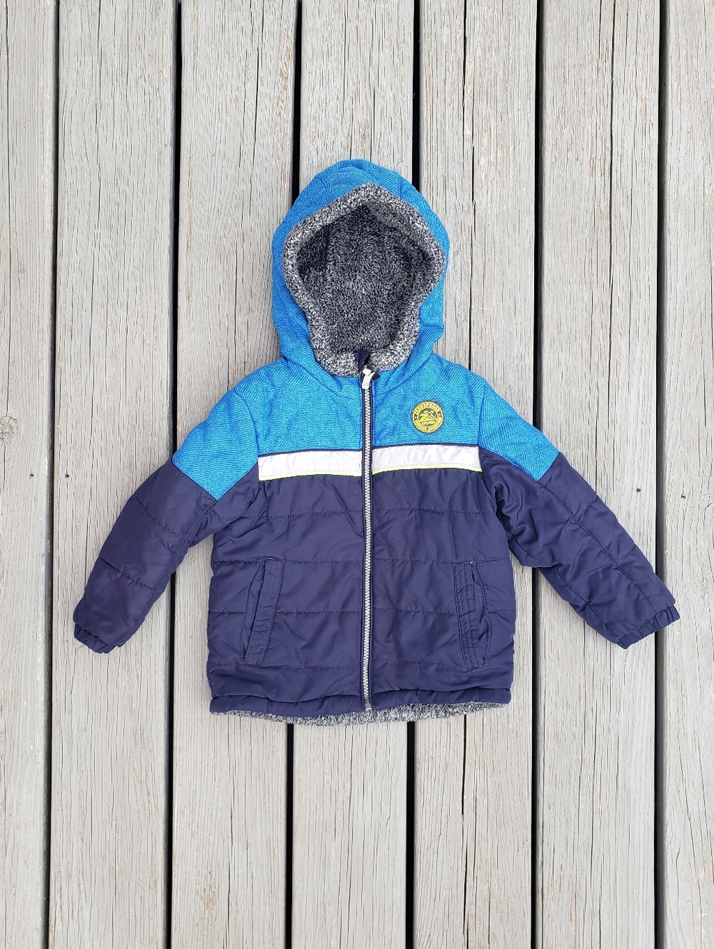 ZeroXposur Toddler Boys Blue Navy Hooded Coat Size 4T